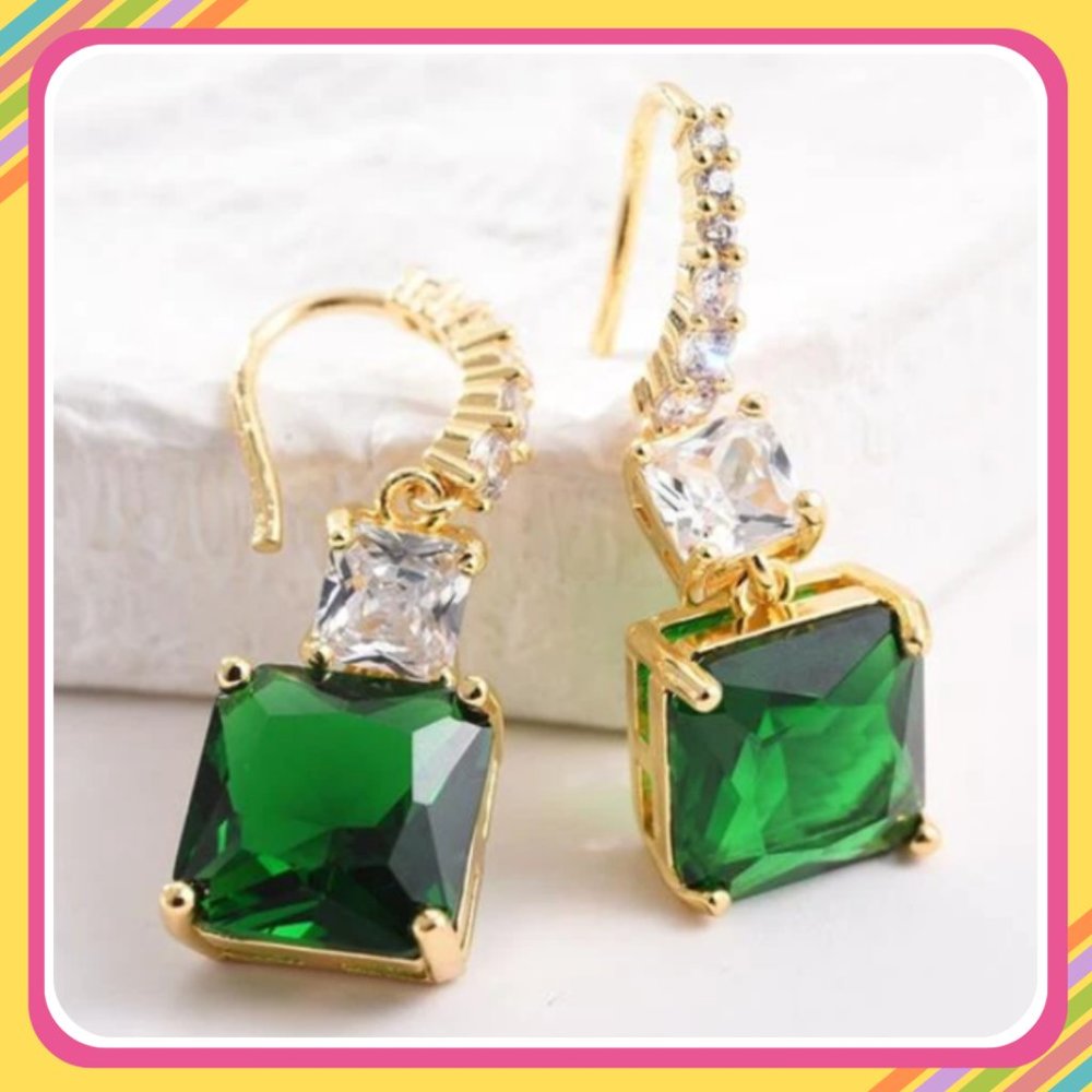 14K Gold Drop Earrings